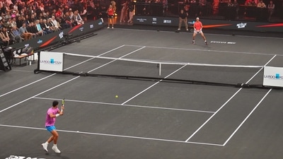 The veteran Spaniard had a strong start, and cruised to a 6-3 win in the first set. (Twitter) The veteran Spaniard had a strong start, and cruised to a 6-3 win in the first set. (Twitter)