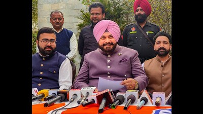 In a press conference at his residence, Sidhu alleged that it was the first time that the Punjab government had to take a  ₹36,000-crore loan in a single year. (PTI)