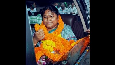 JMM MLA Sita Soren. (PTI) JMM MLA Sita Soren. (PTI)