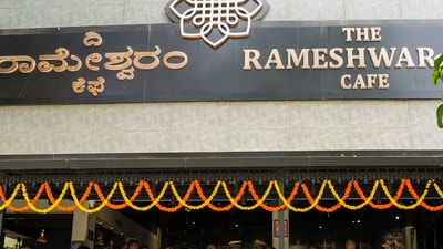 Rameshwaram cafe blast site, in Bengaluru. (PTI) Rameshwaram cafe blast site, in Bengaluru. (PTI)