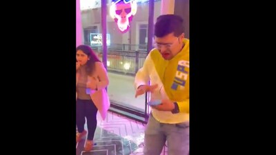 The viral video shows affected people screaming and vomiting after consuming the suspected contaminated mouth freshener. The viral video shows affected people screaming and vomiting after consuming the suspected contaminated mouth freshener.