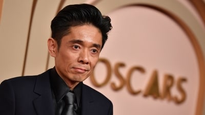 Japanese-US makeup artist Kazu Hiro attends the Oscar Nominees Luncheon at the Beverly Hilton in Beverly Hills, California, on February 12, 2024. (Photo by Valerie MACON / AFP) (AFP) Japanese-US makeup artist Kazu Hiro attends the Oscar Nominees Luncheon at the Beverly Hilton in Beverly Hills, California, on February 12, 2024. (Photo by Valerie MACON / AFP) (AFP)