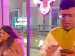 In a video of the incident, which has gone viral on social media, five friends are purportedly seen vomiting blood at a Gurugram cafe. In a video of the incident, which has gone viral on social media, five friends are purportedly seen vomiting blood at a Gurugram cafe.