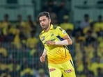 Deepak Chahar of Chennai Super Kings is seen. Deepak Chahar of Chennai Super Kings is seen.