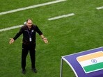 India coach Igor Stimac reacts during a game