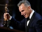 Daniel Day Lewis accepts the Oscar for best actor for his role in Lincoln at the 85th Academy Awards in Hollywood, California. Daniel Day Lewis accepts the Oscar for best actor for his role in Lincoln at the 85th Academy Awards in Hollywood, California.