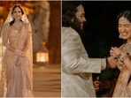 Radhika Merchant wore a Tarun Tahiliani lehenga for the Hastakshar ceremony. 