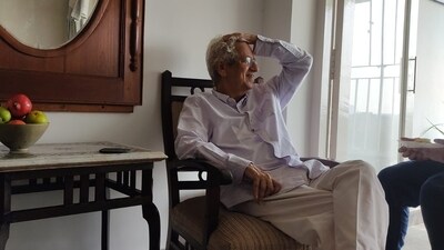 Kumar Shahani in Kolkata just a couple of months prior to his sad demise, photographed by Basab Mullik (Author) Kumar Shahani in Kolkata just a couple of months prior to his sad demise, photographed by Basab Mullik (Author)