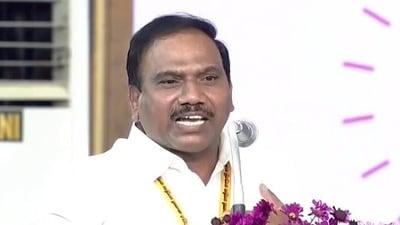DMK MP A Raja allegedly said India is not a nation. (ANI file photo) DMK MP A Raja allegedly said India is not a nation. (ANI file photo)