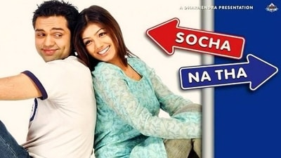 Abhay Deol and Ayesha Takia starred in Imtiaz Ali's Socha Na Tha. Abhay Deol and Ayesha Takia starred in Imtiaz Ali's Socha Na Tha.
