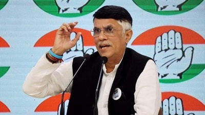 Congress spokesperson Pawan Khera at the AICC headquarters in New Delhi. (File photo) Congress spokesperson Pawan Khera at the AICC headquarters in New Delhi. (File photo)