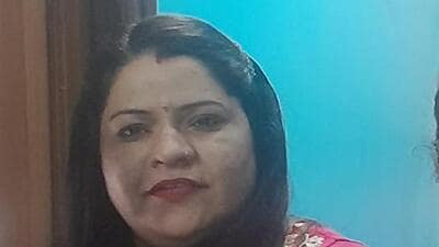 Jyoti Dabas, a municipal school teacher who was afflicted by polio. (HT)
