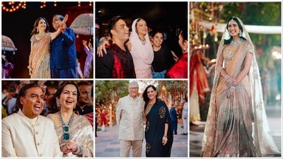 The three-day pre-wedding celebrations of Anant Ambani and Radhika Merchant, the youngest son of Reliance Industries Chairman Mukesh Ambani, commenced on March 1 in Jamnagar, Gujarat. Nearly 1,000 notable figures, including singer Rihanna, actor Shah Rukh Khan, Meta CEO Mark Zuckerberg, and his wife Priscilla Chan, are gracing the occasion. Let's take a glimpse at the highlights from their ongoing celebrations. The three-day pre-wedding celebrations of Anant Ambani and Radhika Merchant, the youngest son of Reliance Industries Chairman Mukesh Ambani, commenced on March 1 in Jamnagar, Gujarat. Nearly 1,000 notable figures, including singer Rihanna, actor Shah Rukh Khan, Meta CEO Mark Zuckerberg, and his wife Priscilla Chan, are gracing the occasion. Let's take a glimpse at the highlights from their ongoing celebrations. 