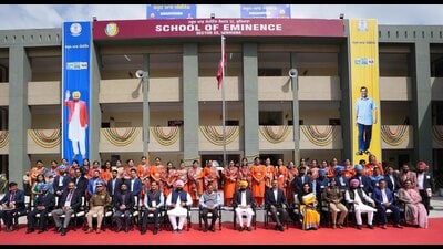 Punjab CM Bhagwant Singh Mann and Delhi CM Arvind Kejriwal inaugurating Schools of Eminence in Ludhiana. Punjab CM Bhagwant Singh Mann and Delhi CM Arvind Kejriwal inaugurating Schools of Eminence in Ludhiana.