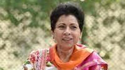Speaking to reporters after paying tribute to her late father Dalbir Singh on his birth anniversary in Hisar, Selja said that while the Congress is gearing up to nominate strong candidates for the Lok Sabha polls, her focus remains on contesting the assembly elections in Haryana. (HT Photo)