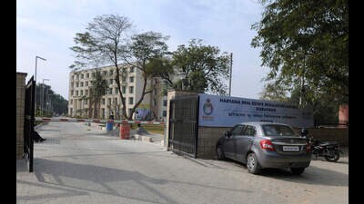 The HRERA, Gurugram office in the city. (HT PHOTO) The HRERA, Gurugram office in the city. (HT PHOTO)