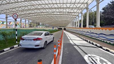 The underpass will help relieve some of the traffic pressure along the busy corridor. (Sanjeev Verma/HT Photo) The underpass will help relieve some of the traffic pressure along the busy corridor. (Sanjeev Verma/HT Photo)