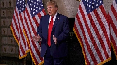 Donald Trump has predicted his win in all 15 states on Super Tuesday 2024, stating that he is only focusing on defeating Joe Biden in November elections. (Getty Images via AFP) Donald Trump has predicted his win in all 15 states on Super Tuesday 2024, stating that he is only focusing on defeating Joe Biden in November elections. (Getty Images via AFP)
