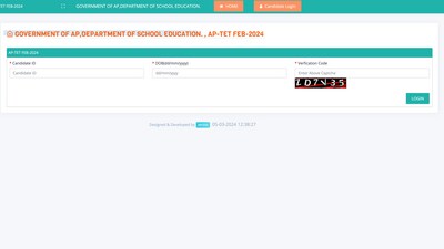 APTET 2024 answer key, question papers till March 1 exam released (aptet.apcfss.in, screenshot)