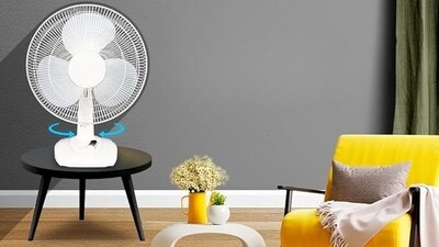 Experience refreshing breezes with versatile Crompton table fans.