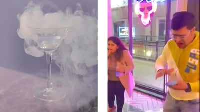 People were screaming and vomiting after consuming dry ice contaminated mouth freshener. (Dry ice representative image- cottonbro studio) People were screaming and vomiting after consuming dry ice contaminated mouth freshener. (Dry ice representative image- cottonbro studio)