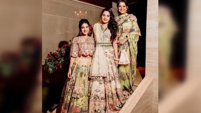 Anjali Merchant Majithia is the elder daughter of Encore Pharmaceuticals' CEO Viren Merchant and his wife Shaila Merchant. (Instagram/@radhikamerchant_) Anjali Merchant Majithia is the elder daughter of Encore Pharmaceuticals' CEO Viren Merchant and his wife Shaila Merchant. (Instagram/@radhikamerchant_)