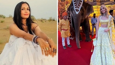 Maria Goretti shared a picture from the Ambani bash from Ivanka Trump's post. Maria Goretti shared a picture from the Ambani bash from Ivanka Trump's post.