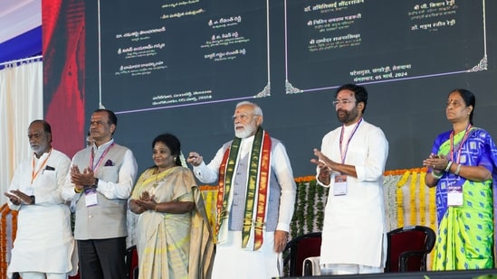 "Today 140 crore Indians are determined for Viksit Bharat (developed India)," he said at an official event.&nbsp;(PTI)