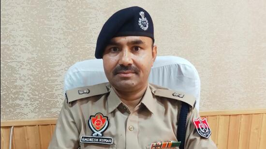 The absconding Punjab Police SP Gagnesh Kumar. (HT Photo)