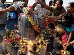 Sindoor (Vermilion): Applying sindoor to Lord Shiva symbolizes the wish for a long and happy married life. It is also believed to bring blessings for the well-being of the family.&nbsp;