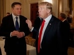File photo of Elon Musk and Donald Trump from 2017. File photo of Elon Musk and Donald Trump from 2017.