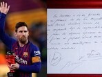 Lionel Messi's glittering Barcelona career was started with a contract on a napkin. Lionel Messi's glittering Barcelona career was started with a contract on a napkin.