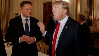 File photo of Elon Musk and Donald Trump from 2017. (Evan Vucci / AP) File photo of Elon Musk and Donald Trump from 2017. (Evan Vucci / AP)