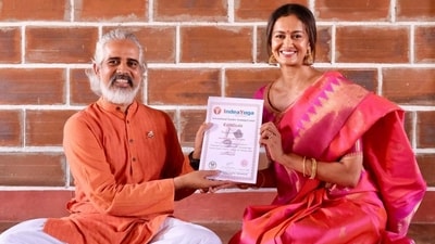 Shubra Aiyappa receives her certificate after a month of rigorous training Shubra Aiyappa receives her certificate after a month of rigorous training