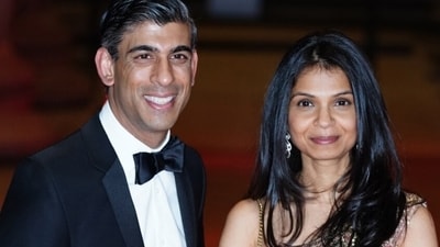 British Prime Minister Rishi Sunak with his wife and philanthropist Akshata Murty. (PA wire) British Prime Minister Rishi Sunak with his wife and philanthropist Akshata Murty. (PA wire)