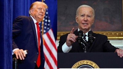 Former president Donald Trump has blamed President Joe Biden for the 10million illegal immigrants invasion. (REUTERS/Jonathan Ernst, photo by Jim WATSON / AFP) Former president Donald Trump has blamed President Joe Biden for the 10million illegal immigrants invasion. (REUTERS/Jonathan Ernst, photo by Jim WATSON / AFP)