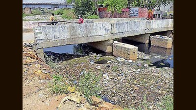 Buddha Nalluh bridge area in Ludhiana. (HT File Photo)