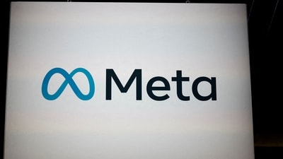 Meta India Data Centre: A Meta logo is seen (Reuters)