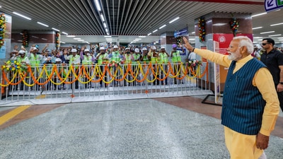 The 4.8-km Esplanade-Howrah Maidan stretch, which is a part of the East-West Corridor, has been built at a cost of <span class='webrupee'>₹</span>4,960 crore, officials said. (PTI) The 4.8-km Esplanade-Howrah Maidan stretch, which is a part of the East-West Corridor, has been built at a cost of <span class='webrupee'>₹</span>4,960 crore, officials said. (PTI)
