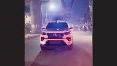Police said that the man who was driving the vehicle at the time of the incident is absconding. Police said that the man who was driving the vehicle at the time of the incident is absconding.