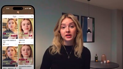 Ukrainian YouTuber Olga Loiek found her deepfakes on Chinese social media platforms. (YouTube/@@olgaloiek) Ukrainian YouTuber Olga Loiek found her deepfakes on Chinese social media platforms. (YouTube/@@olgaloiek)