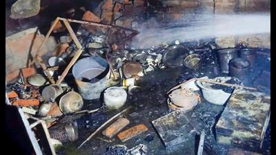 Remains of damaged things after two LPG cylinders exploded in a house, in Lucknow. (PTI Photo) Remains of damaged things after two LPG cylinders exploded in a house, in Lucknow. (PTI Photo)