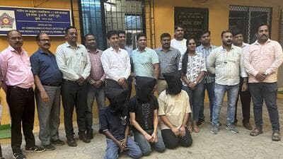 The trio was arrested by the crime branch on Tuesday. The trio was arrested by the crime branch on Tuesday.