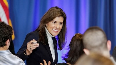 In the Super Tuesday primaries, Haley managed to dash Trump's dreams of sweeping all 15 states by capturing Vermont. (REUTERS)