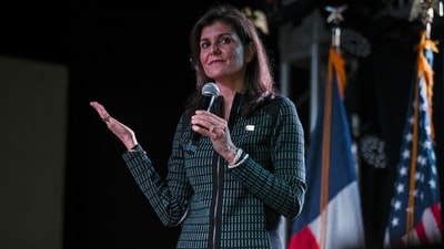 Nikki Haley has decided to suspend her campaign for the Republican presidential nomination. (REUTERS)
