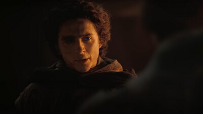 Timothee Chalamet in a still from Dune Part Two. Timothee Chalamet in a still from Dune Part Two.
