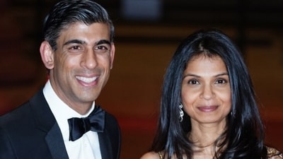 UK Prime Minister Rishi Sunak with wife Akshata Murty. (File photo) UK Prime Minister Rishi Sunak with wife Akshata Murty. (File photo)