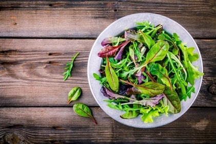A nutritious, leafy salad is part of the meal plan (Shutterstock) A nutritious, leafy salad is part of the meal plan (Shutterstock)