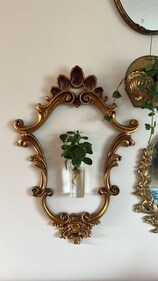 Add a touch of green with vines and plants to the wall (Instagram)