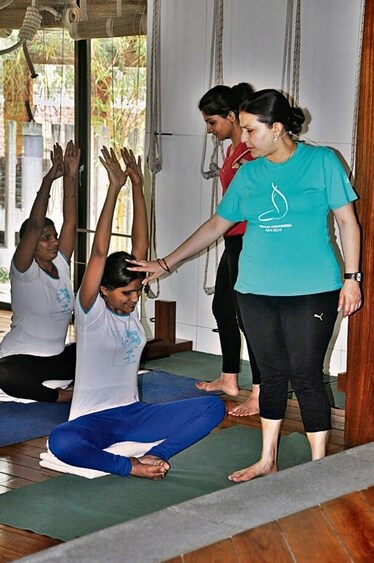 Nivedita Joshi will conduct a special session of yoga for visually-impaired women to help them connect with their inner shakti. Nivedita Joshi will conduct a special session of yoga for visually-impaired women to help them connect with their inner shakti.